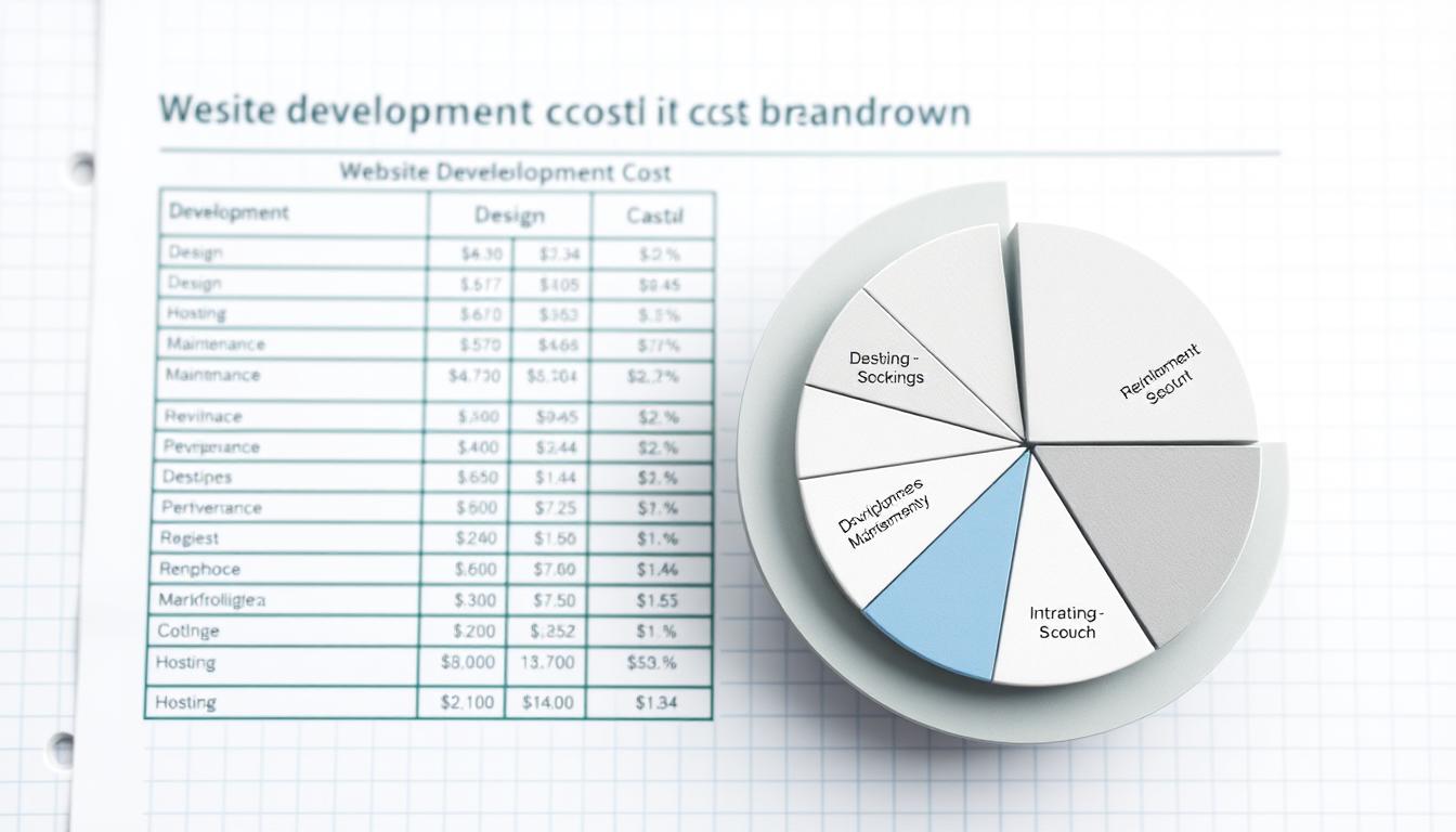 website development cost breakdown